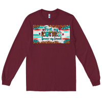 Burgundy first my mother forever my friend  license plate Long Sleeve Tee - Artiststas