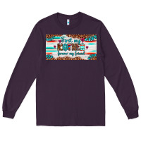 Plum first my mother forever my friend  license plate Long Sleeve Tee - Artiststas