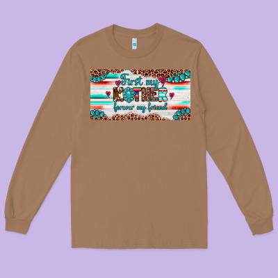 First My Mother Forever My Friend  License Plate Long Sleeve Tee Designed By Artiststas