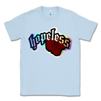 Dusty Blue holographic halsey hopeless fountai Classic Tee - linhVisuals