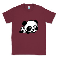 Burgundy baby panda bear Classic Tee - linhVisuals
