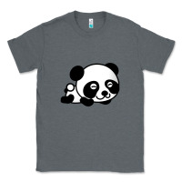 Charcoal Heather baby panda bear Classic Tee - linhVisuals