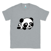 Heather Grey baby panda bear Classic Tee - linhVisuals