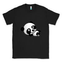Black baby panda bear Classic Tee - linhVisuals