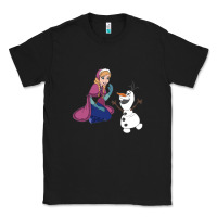 Black olaf and  elsa Classic Tee - linhVisuals