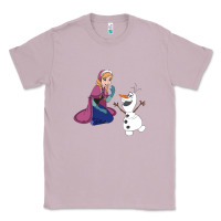 Lilac olaf and  elsa Classic Tee - linhVisuals