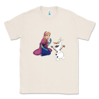 Natural olaf and  elsa Classic Tee - linhVisuals