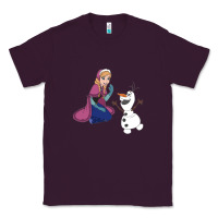 Plum olaf and  elsa Classic Tee - linhVisuals
