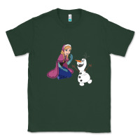 Sports Green olaf and  elsa Classic Tee - linhVisuals