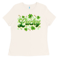 Bone checkered lucky Ladies Tee - Artiststas