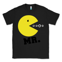 Black Mr Pacman Classic Tee - linhVisuals
