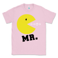 Bubblegum Pink Mr Pacman Classic Tee - linhVisuals