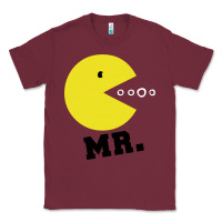 Burgundy Mr Pacman Classic Tee - linhVisuals