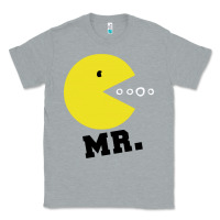 Heather Grey Mr Pacman Classic Tee - linhVisuals