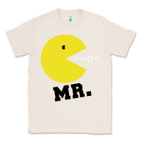 Natural Mr Pacman Classic Tee - linhVisuals