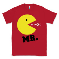 Red Mr Pacman Classic Tee - linhVisuals