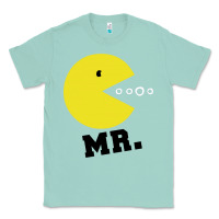 Seafoam Mr Pacman Classic Tee - linhVisuals