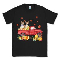 Black basenji pumpkin truck fall leaf thanksgiving halloween Classic Tee - linhVisuals