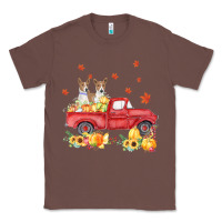 Chestnut basenji pumpkin truck fall leaf thanksgiving halloween Classic Tee - linhVisuals