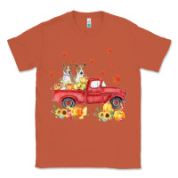 Copper basenji pumpkin truck fall leaf thanksgiving halloween Classic Tee - linhVisuals