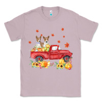 Lilac basenji pumpkin truck fall leaf thanksgiving halloween Classic Tee - linhVisuals
