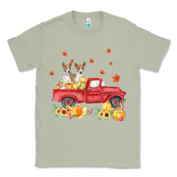 Matcha basenji pumpkin truck fall leaf thanksgiving halloween Classic Tee - linhVisuals