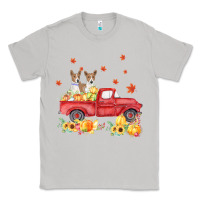 Moon Dust basenji pumpkin truck fall leaf thanksgiving halloween Classic Tee - linhVisuals