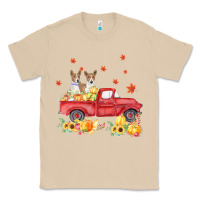 Mushroom basenji pumpkin truck fall leaf thanksgiving halloween Classic Tee - linhVisuals