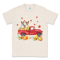 Natural basenji pumpkin truck fall leaf thanksgiving halloween Classic Tee - linhVisuals