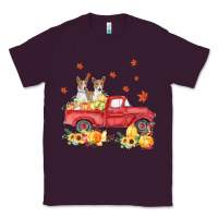 Plum basenji pumpkin truck fall leaf thanksgiving halloween Classic Tee - linhVisuals