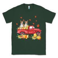 Sports Green basenji pumpkin truck fall leaf thanksgiving halloween Classic Tee - linhVisuals