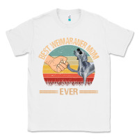White best weimaraner mom ever mom gift mother's day Classic Tee - linhVisuals