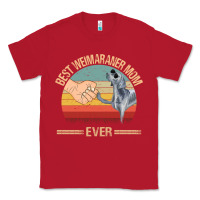 Red best weimaraner mom ever mom gift mother's day Classic Tee - linhVisuals