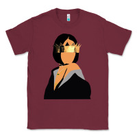 Burgundy rihanna artwork Classic Tee - linhVisuals
