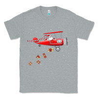 Heather Grey christmas santa claus pilot flying airplane gift tee Classic Tee - linhVisuals