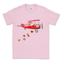 Bubblegum Pink christmas santa claus pilot flying airplane gift tee Classic Tee - linhVisuals