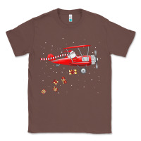 Chestnut christmas santa claus pilot flying airplane gift tee Classic Tee - linhVisuals