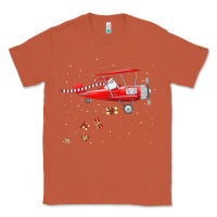 Copper christmas santa claus pilot flying airplane gift tee Classic Tee - linhVisuals