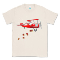 Christmas Santa Claus Pilot Flying Airplane Gift Tee Classic Tee | Teevron