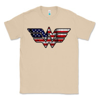 Mushroom Wonder woman american flag Classic Tee - linhVisuals