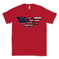 Red Wonder woman american flag Classic Tee - linhVisuals