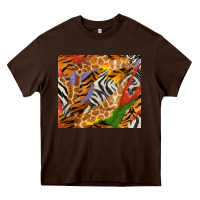 Chocolate Brown safari patterns tumbler Heavy Core Tee - BundleAndBundleShop