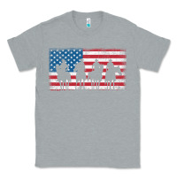 Heather Grey cowboy patriotic american flag 4th of july gift tee Classic Tee - linhVisuals
