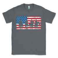 Charcoal Heather cowboy patriotic american flag 4th of july gift tee Classic Tee - linhVisuals