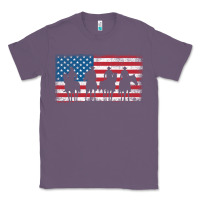 Lavender cowboy patriotic american flag 4th of july gift tee Classic Tee - linhVisuals
