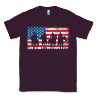 Plum cowboy patriotic american flag 4th of july gift tee Classic Tee - linhVisuals