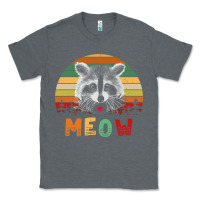 Charcoal Heather funny vintage raccoon meow raccoon lovers Classic Tee - linhVisuals