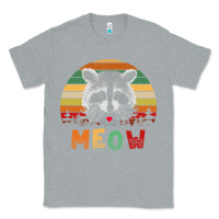 Heather Grey funny vintage raccoon meow raccoon lovers Classic Tee - linhVisuals