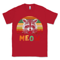 Red funny vintage raccoon meow raccoon lovers Classic Tee - linhVisuals