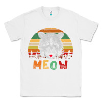 White funny vintage raccoon meow raccoon lovers Classic Tee - linhVisuals